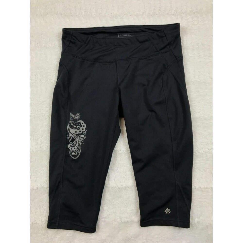 Athleta Womens Leggings Size Small Cropped Capri Gray